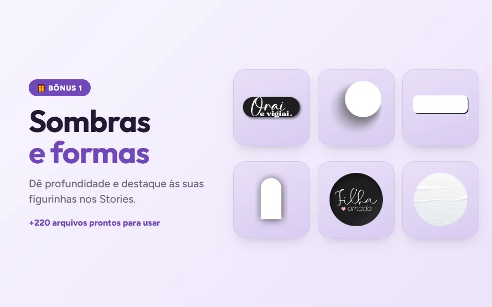 Sombras e formas do bônus 1