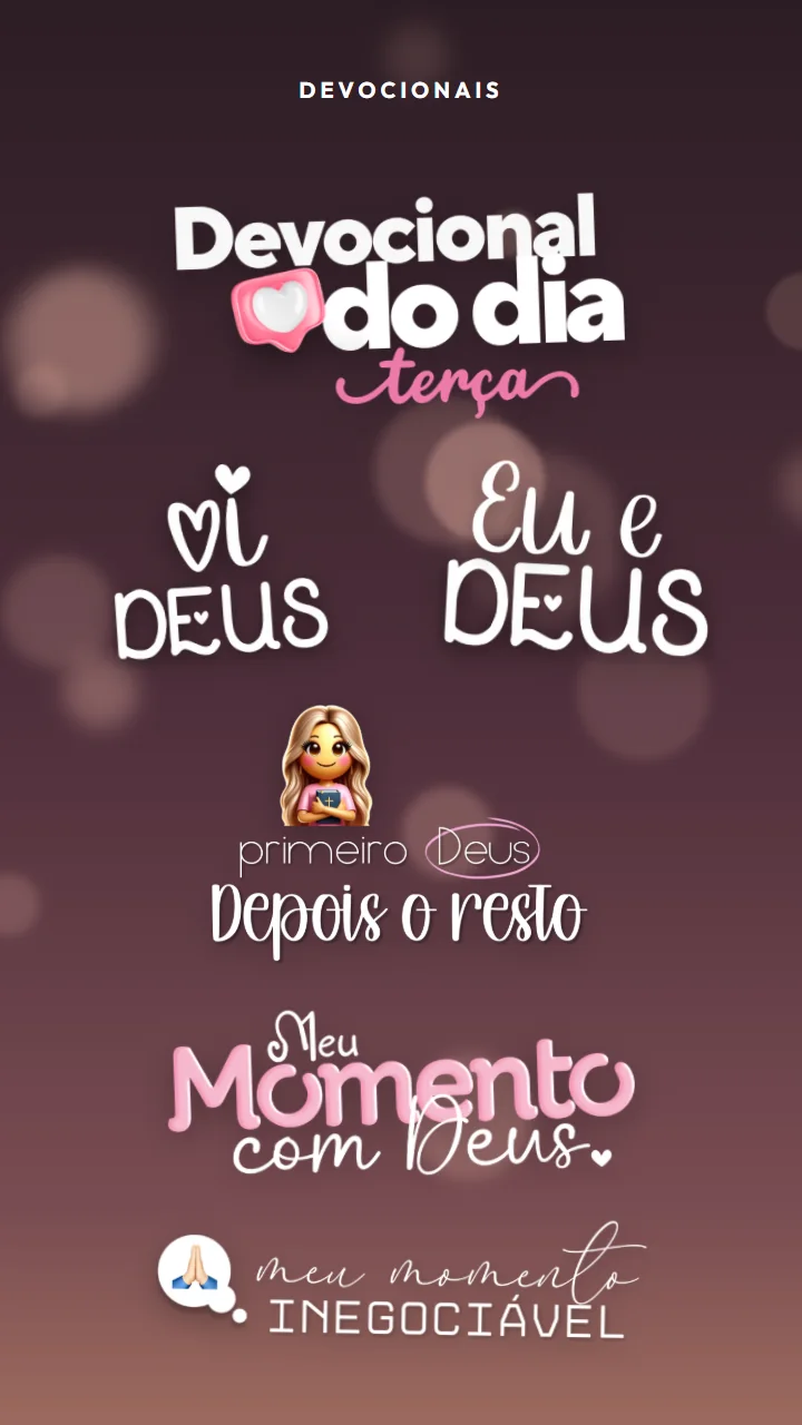Figurinhas do pack: devocionais